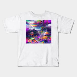 Psychedelic Alien World #1 Kids T-Shirt